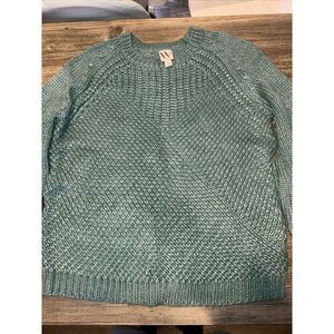 Worthington Women’s Multi Stitch Loose Weave Sweater, Catalina Jade. Large. 11